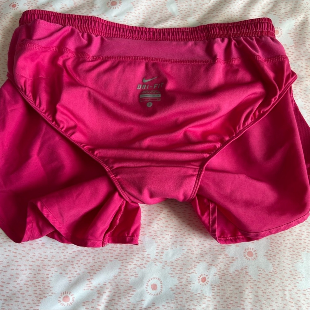 Bundle of 2 Pair- Nike Dri-Fit Running Shorts Fuchsia & White/Pink Women’s Small - Picture 16 of 16